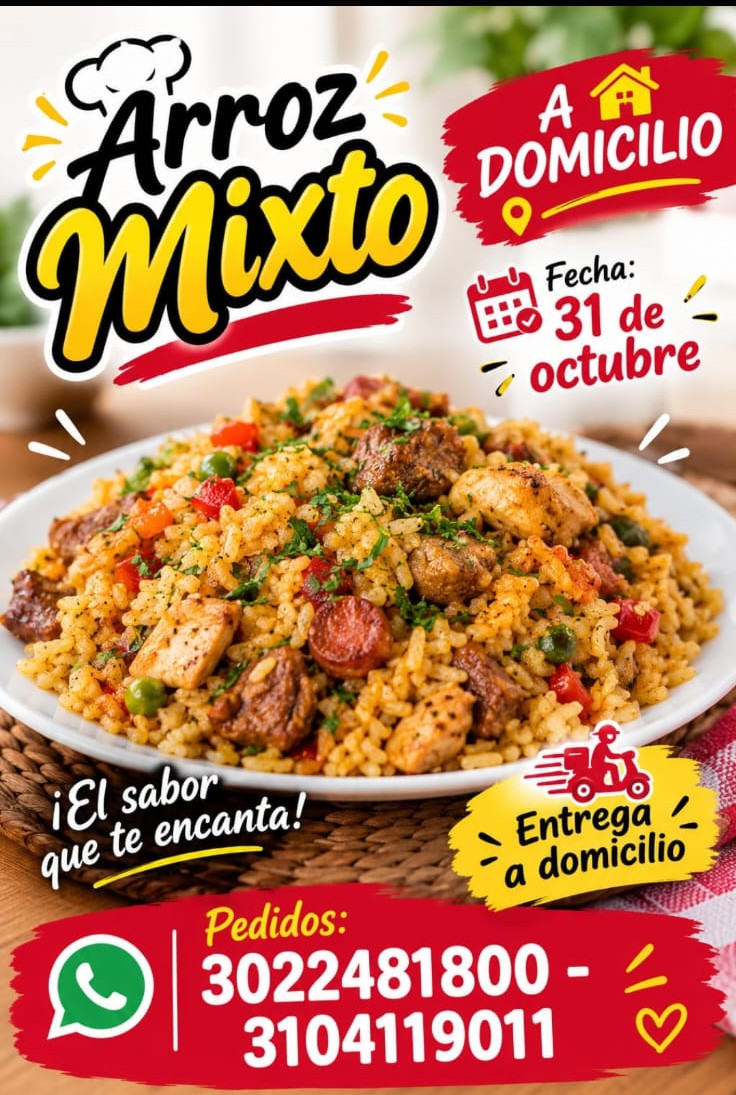Arroz Mixto a domicilio